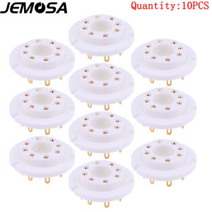 Ceramic Tube Socket 8Pins Electron Tube Seat FU50R For FU50 FU-50 5Z8P 5Z9P Vacuum Tube Amplifier Audio Vintage HIFI DIY