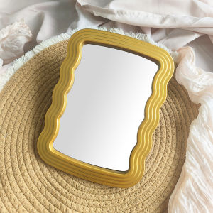Nordic style retro makeup mirror gold desktop mirror bedroom decoration glass mirror holiday gift