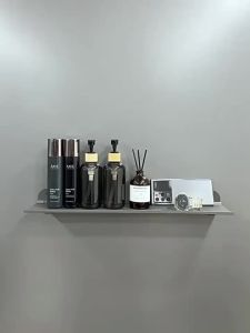 [SG Seller] SG Local Single Tier No Drill Bathroom Shelf Moisture Proof Wall Storage Rack For HDB Condo Toilet