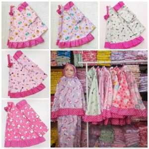 Mukena Anak Karakter Usia 3-12 Tahun Bahan Nyaman Adem Di Pakai/Mukena Anak Perempuan/Mukena Cewek