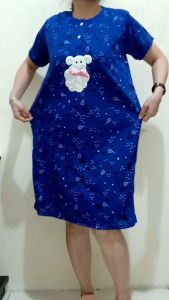 daster kaos kekinian terbaru 2023 Wanita Standart NB KAOS TEBAL KANCING 3 BUSUI ada kantong 1