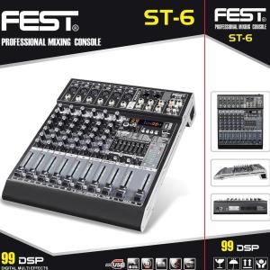 MIXER  audio FEST ST6  MIkser fest ST 6 6 CHANNEL ORIGINAL