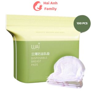 Miếng lót thấm sữa WAI siêu thấm chống tràn túi 100 miếng