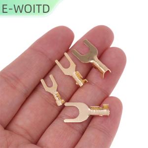 【E-WOITD】 ขั้วต่อสายดิน100ชิ้น/แพ็ค3.2/4.2/5.2/6.2มม. ยู-รูปตัวยู