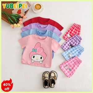 2-3 วันส่ง! ชุดการ์ตูนสำหรับสาว ๆ ตัวการ์ตูนยอดนิยม สบายๆ ชุดเสื้อผ้าเด็กทารก ชุดเสื้อผ้าเด็กผู้หญิงชุดเสื้อผ้าแฟชั่นสำหรับเด็ก