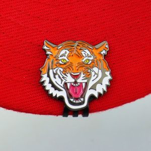 er52858 golf gloves for men/women Removable Golf Ball Marker Hat Clip Tiger Alloy Magnetic Hat Clip Golf Training Portable Golf Ball Marker Golf Gifts