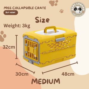 ✅[SG] MISS COLLAPSIBLE CRATE ★ Crate Training ★ FREE Training e-Guide Worth $7 ★ Enrichment ★ SG Stock ★ Kopi Lobang