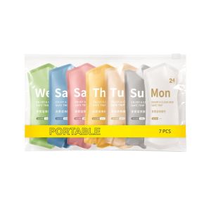 7ชิ้น/แพ็ค กางเกงชั้นในสำหรับผู้หญิงที่ใช้แล้วทิ้ง ผ้าฝ้ายป้องกันเชื้อรา สำหรับการเดินทางทางธุรกิจ แม่ท้องหลังคลอด G3110