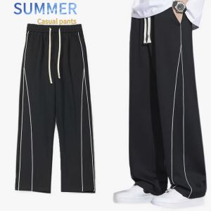 Cargo Pants Straight Cut Men summer Fashion korean work pants Tactical Long Casual Kargo Pant 【M-3XL】
