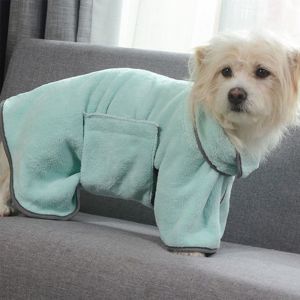 CANICECA Quick-drying Dog Bathrobe Soft Absorbent Pet Bath Towels Cute Pet Bathing Supplies Dog Towel for Small Large Dog
