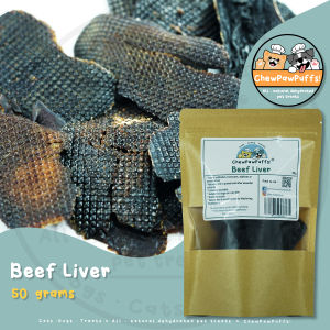 All Natural Dehydrated Beef Liver Cat and Dog treats by Chewpawpuffs