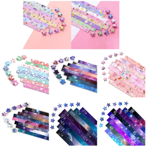 540 Pieces/Pack Star Paper Strips DIY Birthday Gift Pressure Relief Game Great Wishes Lucky Star Paper Strips