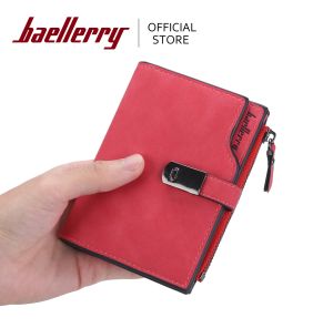 Baellerry Women Wallets Short Magnetic Buckle Top Quality Card Holder Female Purse Zipper Wallet For Women