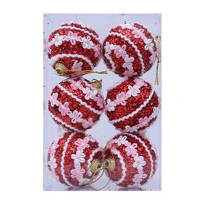 Holiday Foam Ball Decorations 6cm Colorful Spots Sphere Easy Hanging Christmas Tree Ornaments Indoor Outdoor Event