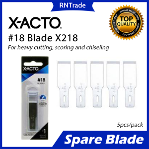 X-ACTO X ACTO XACTO #18 Spare Blade Heavy Weight Wood Chiseling Blade #18 - Type B C D Handle Pack of 5 Blades (X218)