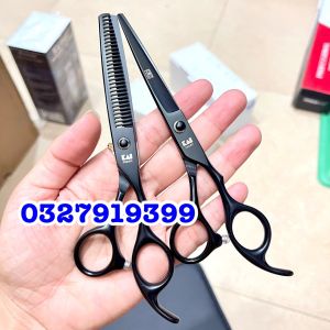 Kai Kéo Cắt Tóc Cao Cấp 6.0 Inch Màu Vàng Thép Nhật S440C Độ Cứng Trên 62HRC Chất Liệu Bền Đẹp Kích Thước 6 Inch Kiểu Quai Phẳng Lệch