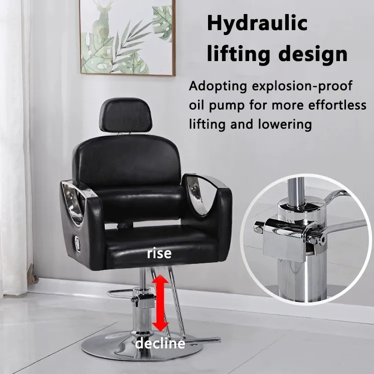 Hairdressing salon chair Hairdressing chair can be put down to