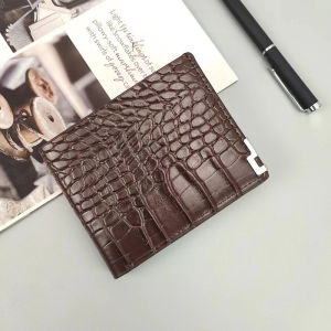 Short Purse Small Card Holders PU Leather Belly Wallet Money Bag Birthday Gift for Men Coin Purse