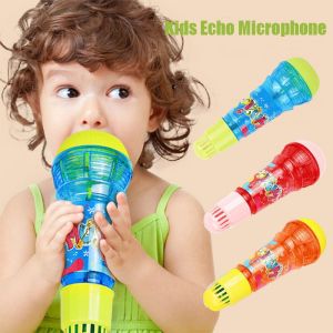 IPIE2 Plastic Kids Echo Microphone Multicolor Large Size Singing Song Toy Novelty Wireless Karaoke Toy Language Talent