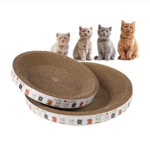 Bàn cào móng cho mèo hình tròn  Bàn cào móng kiêm ổ đệm nằm đường kính 30-40cm Cattree mèo