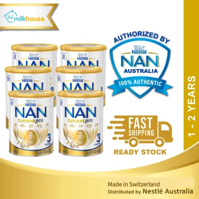 Nestle NAN SupremePro 3 Toddler Milk Powder 800g - Switzerland-Made Nutrient-Rich Baby Formula for 1+ Years