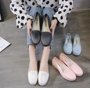 Catalog Shoes รองเท้าหนังแฟชั่น ทรงสลิปออน สีพื้น 4 สี เบอร์ 36-40
