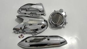 Cover tutup Cvt 1paket Chrome Genio beat street 2020 beat deluxe