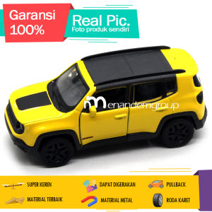Diecast Miniatur Mainan Mobil Jeep Offroad Renegade Trailhawk Besi Metal