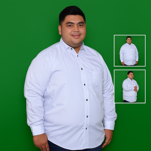 KEMEJA JUMBO PRIA PUTIH POLOS LENGAN PANJANG BAJU HEM BIGSIZE OVERSIZE COWOK 3XL 4XL 5XL 6XL 7XL 8XL 9XL 10XL
