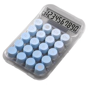 Workspace Calculator 12-digit Gradient Colour Mechanical Keyboard Desktop Calculator With Anti-slip Pads For Finance Accounting