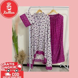 Mukena Dewasa Bahan Rayon Premium Mukena Bunga Melati Jumbo Terbaru - XELLEA