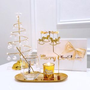 Valentine Gift scented candle Aromatherapy xmas mother anniversary Birthday hadiah customize name giftbox glass