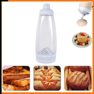 Pancake Batter Bottle Battler Mixer With Blender Ball Wire Whisk For Restaurant Baking Pancakes Cupcakes Muffins Crepes And More