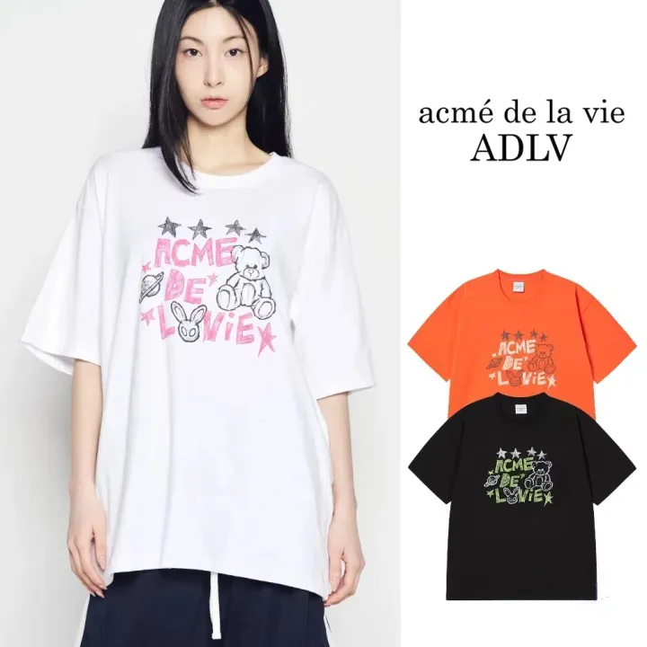 [ADLV] UNIVERSE DRAWING SHORT SLEEVE T-SHIRT /追跡付 2025 New Acme De La Vie ADLV UNIVERSE DRAWING SHORT SLEEVE T