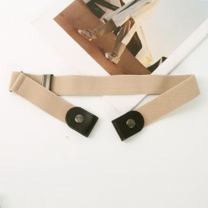 PLLEWY Easy To Wear Invisible Belt Canvas Stretch Elastic Elastic Waist Band Convenient Adjustable Buckle-Free Belts Fashion Wear