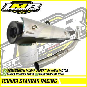 KNALPOT STANDAR RACING TSUKIGI JUPITER Z Z1 MX 135 VEGA R ZR CRYPTON ASTREA SUPRA 125 REVO BLADE 110