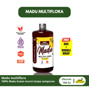Madu Multiflora 700gr & 350gr - Madu Hutan Asli 100% Tanpa Campuran - Madu Murni Asli By TKN
