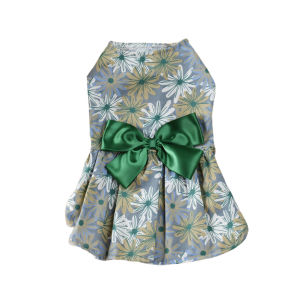 Westcoolpet Pet Skirt Bowknot Design Attractive Soft Dog Strap Princess Dress for Summer