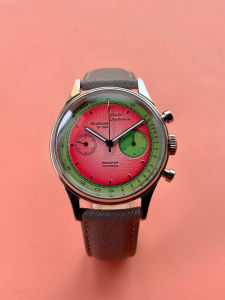 Gull Tron En Chronograph Watch Moonphase 40MM Manual Winding Mechanical Wristwatch ST1901 Sapphire Colorful Dial