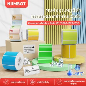 NIIMBOT B21/B1/B3S สติกเกอร์จัดหมวดหมู่อาหารในครัวเรือน สติกเกอร์ชื่ออาหารในตู้เย็น