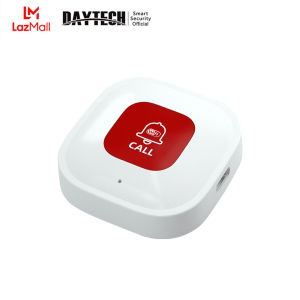 DAYTECH Tuya APP Smart Wireless Caregiver Pager Rechargeable Caregiver Pager Wireless Call Caregiver Pager SOS WIFI Call Button for Elderly BT010