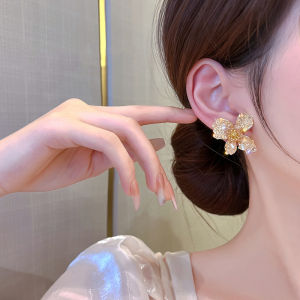 Trang Sức Maidu Bông Tai Hoa Pha Lê Cho Nữ Bông Tai Nụ Cánh Hoa Needel Bạc S925 Mới Nhất Cho Nữ