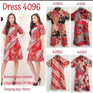 Femme Ols- Mini Dress Cheongsam / Imlek / Natal / Corak Batik / Motif Batik Freeongkir