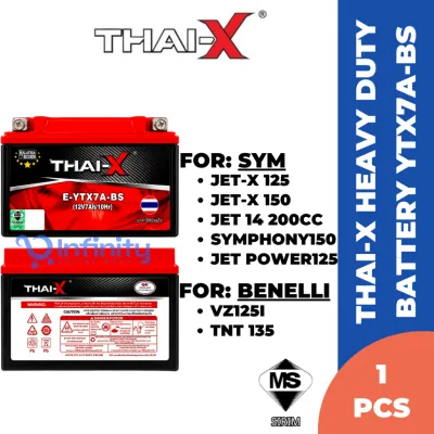 THAI-X YTX7A Motorcycle Battery/ Bateri Motor Sirim For Sym Jet-X/ Vf3i 185/ Karisma/ Vz125/ 110R