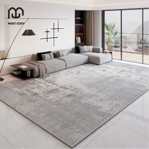 MEET COZY พรมปูพื้น ขนนิ่ม พรมแคชเมียร์เลียนแบบ carpet พรม ตกแต่งสวย พรมมินิมอล#1 DB-Grey
