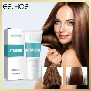 【Hot Sale】Eelhoe Hair Straight Cream Protein Correcting Hair Straightening Cream For Deep Curly Hair Treatment Replenish Hair Nutrition Straight Hair Styling Silk Straightener Lotion Fast Smoothing Collagen