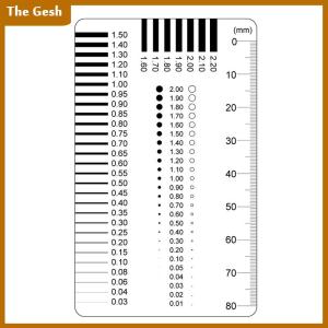 [The Gesh] Badge gauge Stain card Point gauge wire gauge film ruler Stain contrast ruler