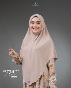 Bisa Bayar Ditempat / Hijab Terbaru ARRAFI Ar 734 Syari / Kerudung Jumbo Non ped / Jilbab Instan Polos Ukuran Besar Adem