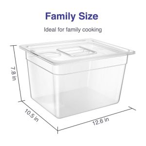 Joil Sous Vide Container Wadah Masak Sous Vide Polycarbonate Food Grade Pelengkap Sous Vide - GC