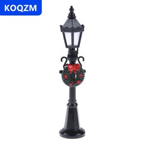 [COD] KOQZM Búp Bê Búp bê đèn đường công viên giáng sinh thu nhỏ 1/12 Nhà búp bê đồ chơi trang trí đèn đường